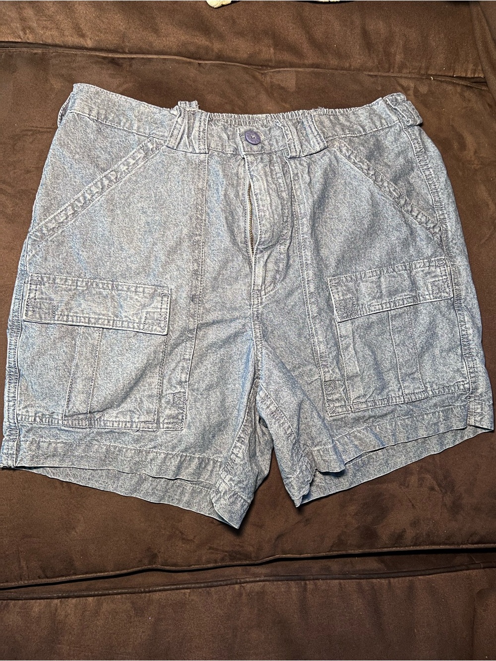 Weekenders Light Blue Stonewash Cargo Shorts